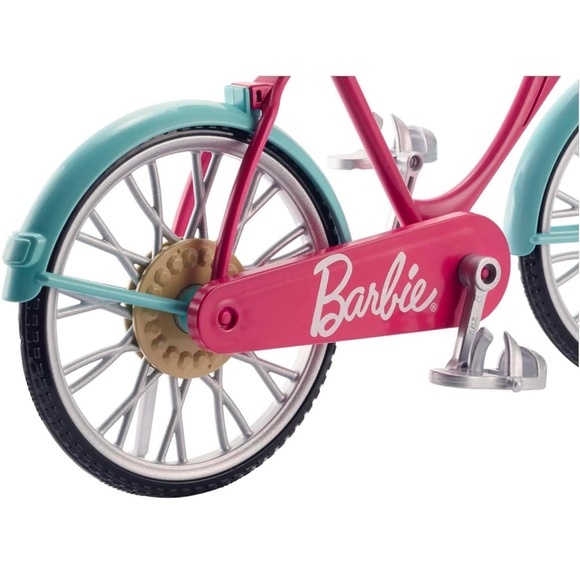 Barbie Bicycle with Basket of Flowers - Picture 3 of 10